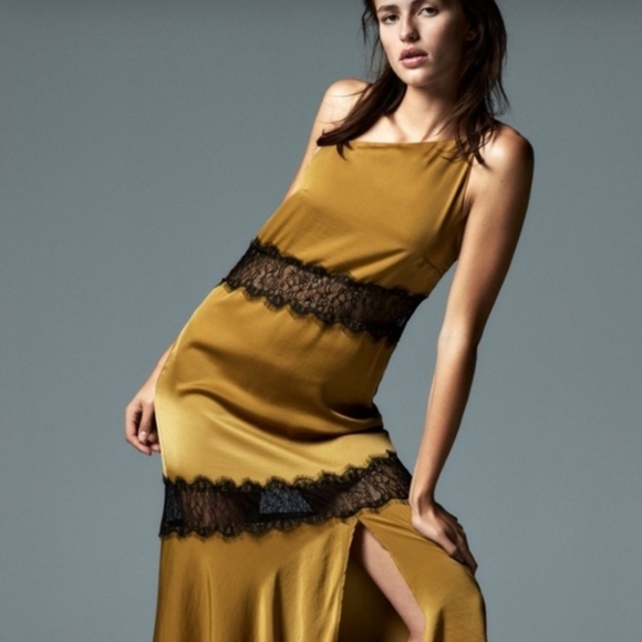 Zara NWTs Satin Slip Dress - Picture 4 of 12